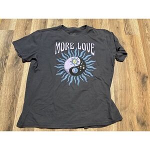 Mighty Fine T Shirt Unisex Medium Gray Celestial Graphic Tee Excellent